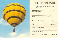 Souvenir Balloon Postcard